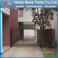 Living area spear top tubular steel fence and slide gate(manufacturer)